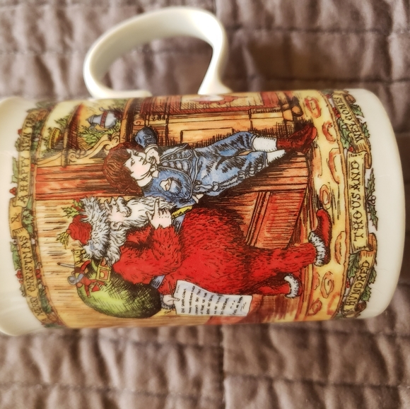 3 Vintage Collector  Mugs Christmas Cheer Dunoon Stoneware-1 Fine Bone-PM1 - Picture 4 of 10